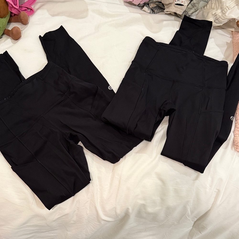 2 PACK LULULEMON FAST AND FREE LEGGINGS!